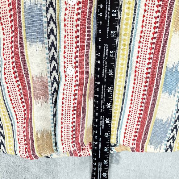 Mens Shirt Large Shacket Western Cowboy Rodeo Retro 3D Textured Stripe Southwest - Picture 5 of 8